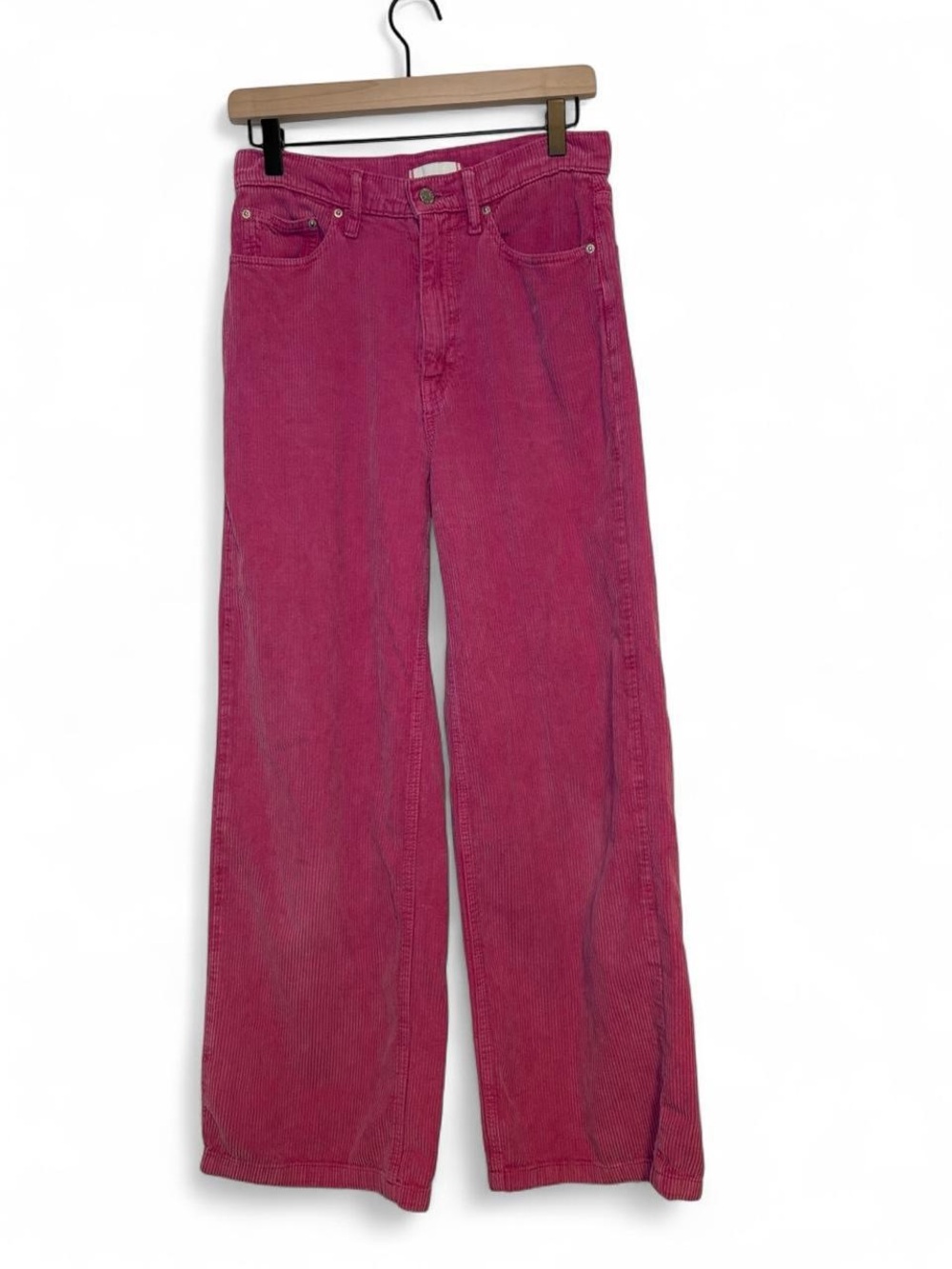 BDG High-Rise Wide Leg Pink Corduroy Pants